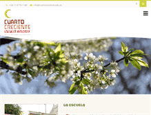 Tablet Screenshot of cuartocreciente.edu.ar